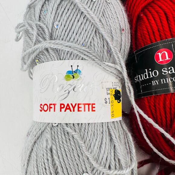 Red Heart Soft Caron Simply Soft Heather Yarn Mixed Lot Deep Teal Tangerine Leaf - Picture 3 of 15